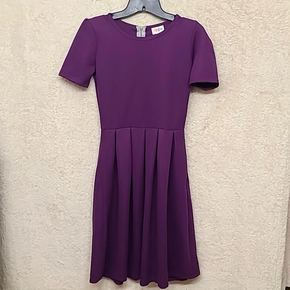 XS, Lularoe, purple, Amelia dress